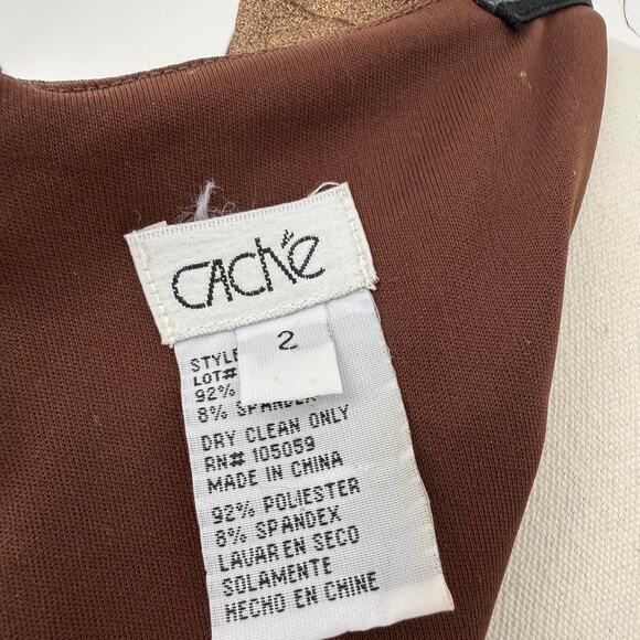 Y2K CACHE GOLD PLEATED V-NECK MIDI DRESS - Picture 5 of 6